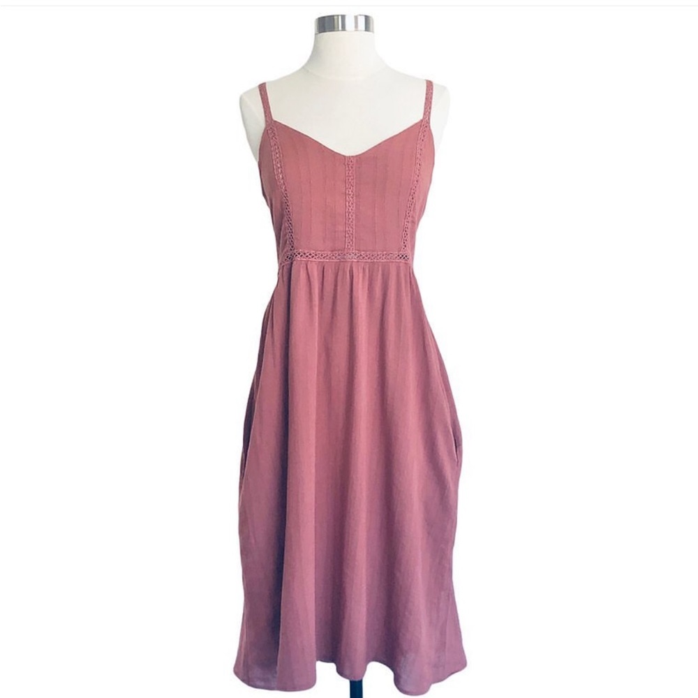 Cotton Terracotta Sundress with Pockets